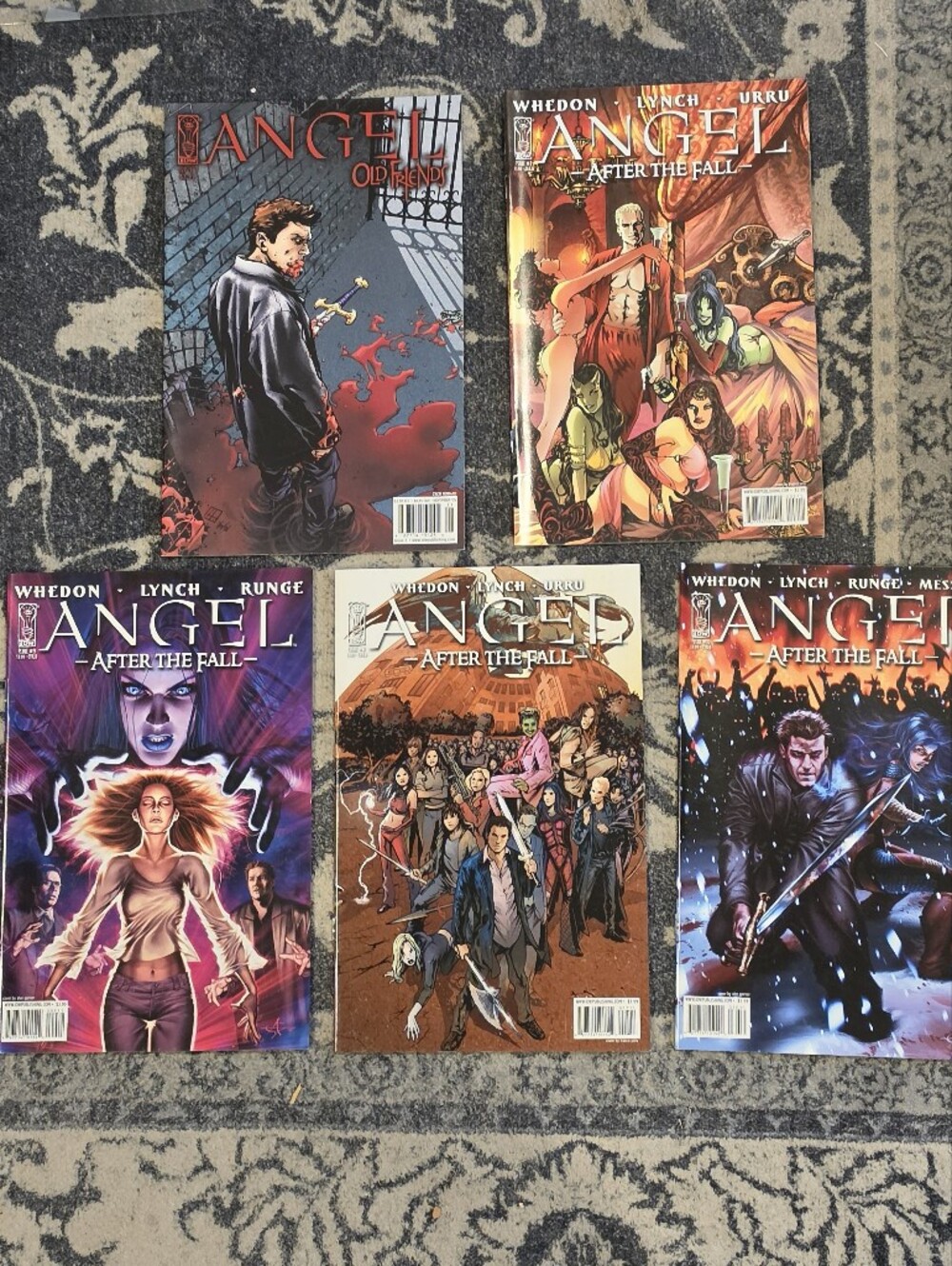 Angel After the Fall IDW Comic Book Issues 1-2-9-10-17 Whedon